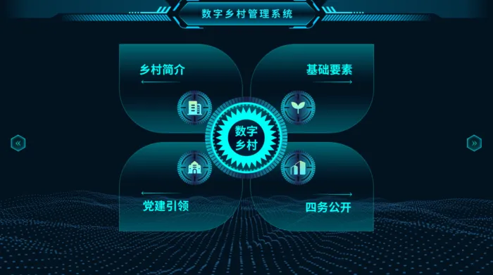 科技可视化大屏主页psd模版下载
