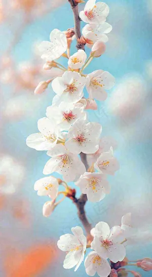 粉色樱花花朵立春惊蛰春分