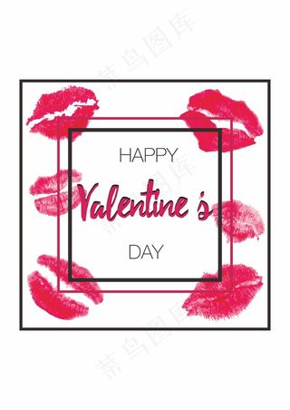 香水贴纸 唇膏贴纸 唇印