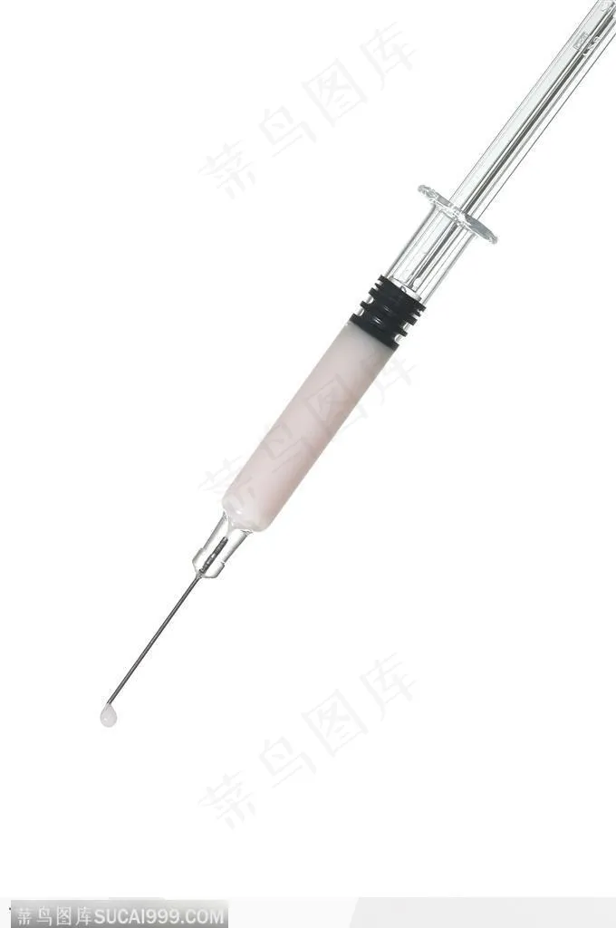 医疗器材-乳白色药水的注射器