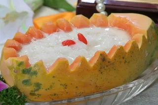 木瓜银耳蒸雪蛤