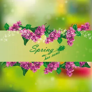 欢迎春天到花开风景