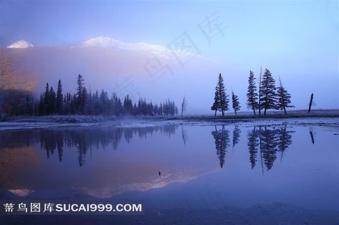 新疆阿勒泰神仙湾风景摄影素材