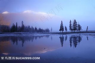 新疆阿勒泰神仙湾风景摄影素材