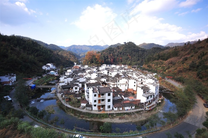 江西婺源篁岭晒秋风景写真