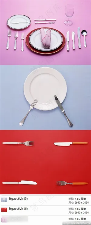 西餐具摄影素材