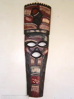 奇异面具-长方形木质工艺面具