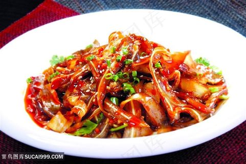 中华美食 红油猪耳朵 高清图片