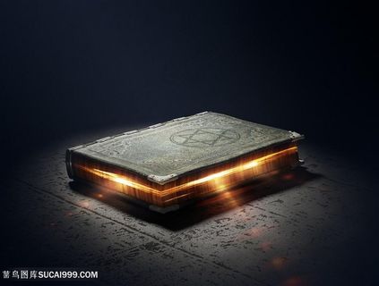 打开魔法书书本图片