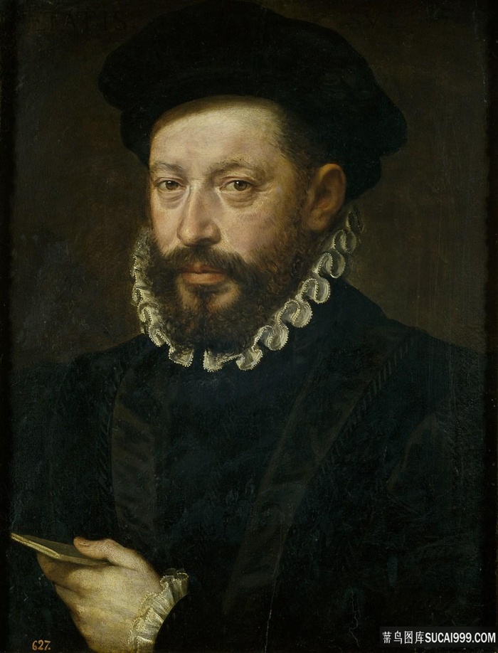 胡须男肖像艺术油画