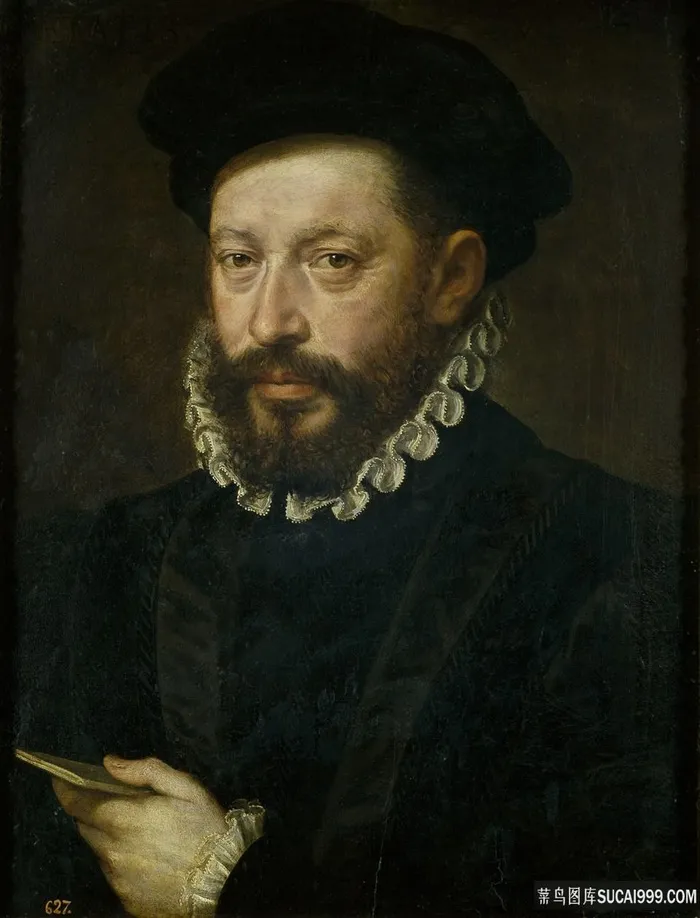 胡须男肖像艺术油画