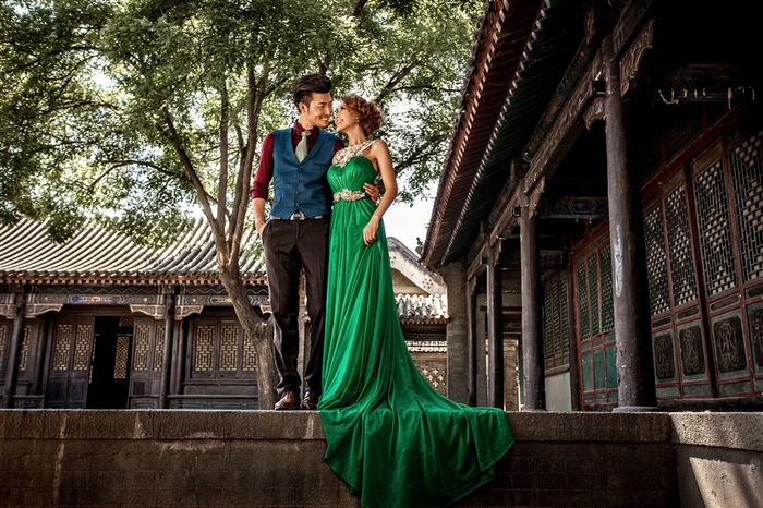 浪漫恋人古都婚纱高清图片