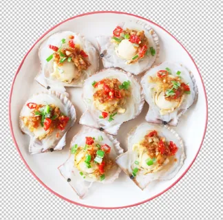 蒜蓉粉丝扇贝免扣素材 蒜蓉粉丝扇贝免扣素材