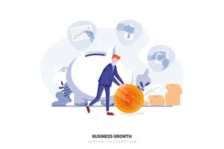 扁平化人物场景办公互联网等距ai矢量设计网页海报UI素材插画