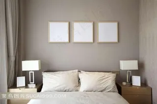 挂卧室墙上的空白画框