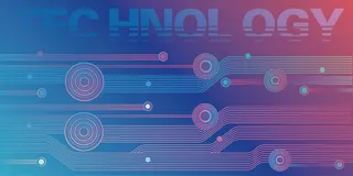 彩色线条科技风背景