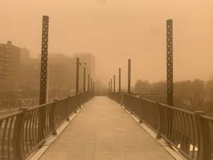 天空，日常，沙尘暴，黄沙
