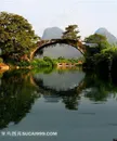 唯美拱桥影楼背景