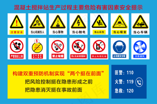  混凝土搅拌站生产过程主要危险有害因素安全提示