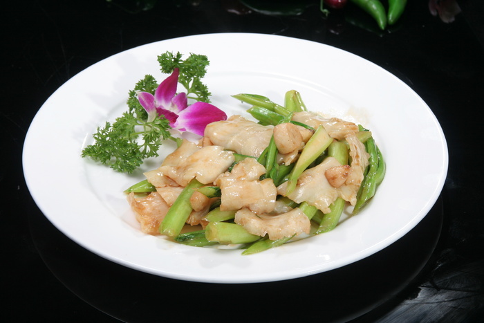 菜心爆鳄鱼肚28元