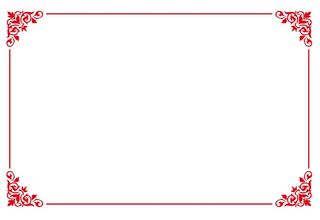 矢量花纹边框