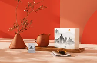 国风高档茶叶包装盒袋罐瓶LOGO标贴展示VI智能贴图样机PSD素材