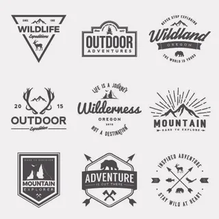 手绘Logo标志素材