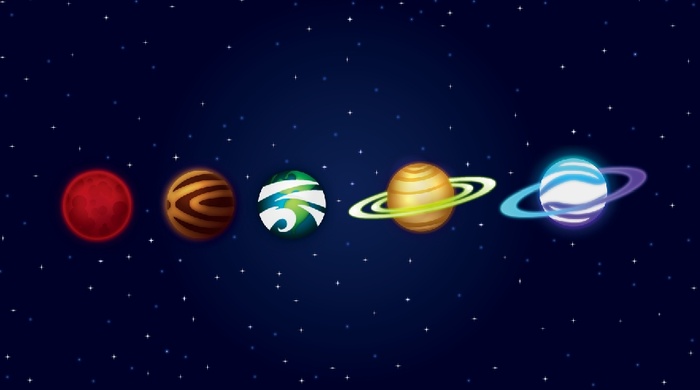 元宇宙世界天空背景墙风景