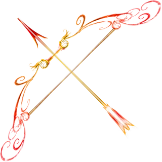 光线弓箭素材卡通