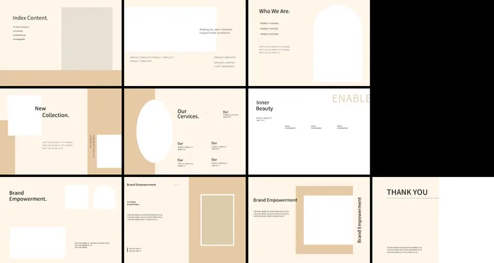 品牌介绍宣传画册psd模版下载