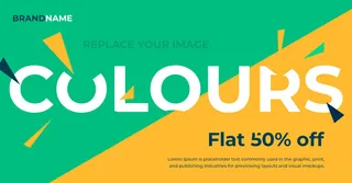 设计英文广告销售横幅素材