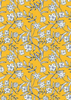 花卉唯美手绘花朵面料纹理手机壳布料面料印花服装矢量图案素材