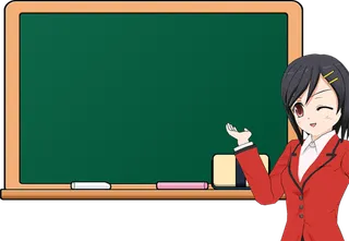 卡通上课老师简笔少儿兴趣班素材