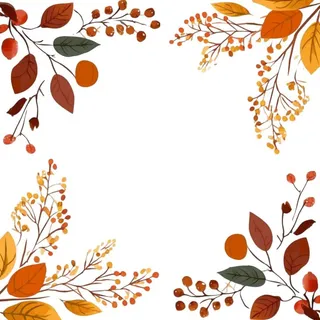 秋天叶子边框免抠