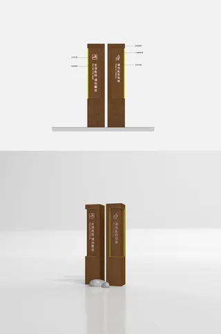 景区指示牌游乐场指示牌导视牌