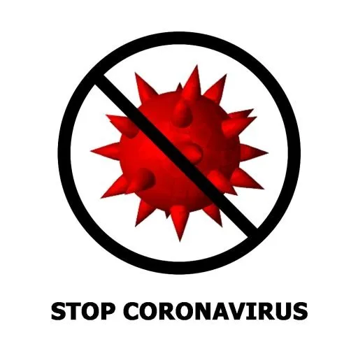 停止冠状病毒！ PNG免抠(1000x1000)