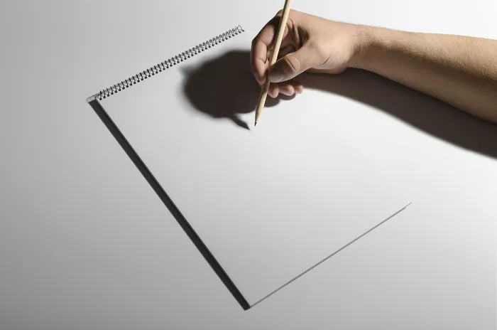手绘样机 素描速写 绘画 草图  (2)psd模版下载