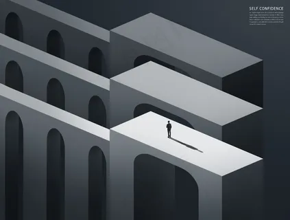 高端商业地产画册海报概念抽象场景设计模板