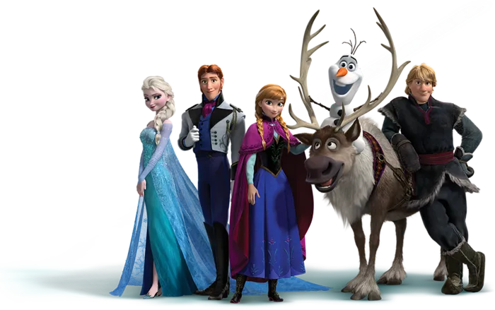 冰雪女王人物卡通简笔