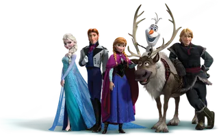 冰雪女王人物卡通简笔