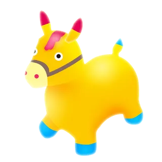 木马玩具剪贴画儿童节幼儿园插画