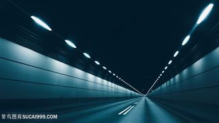 没有车辆的城市隧道