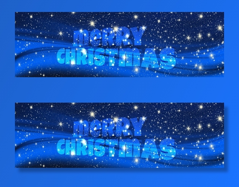 圣诞节雪花装饰风景