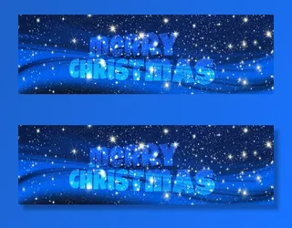 圣诞节雪花装饰风景