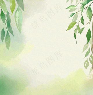 春天中国风的场景