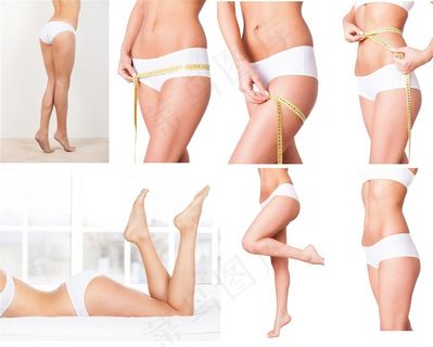 性感瘦身美女腰部腿部写真高清图片