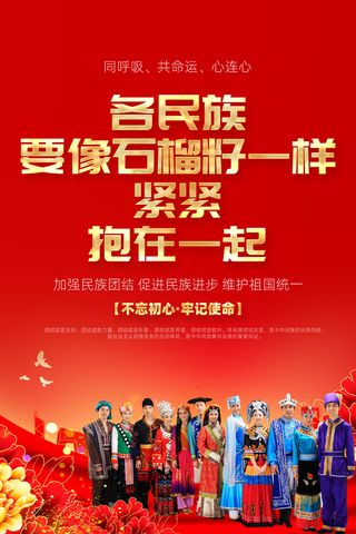 加强民族团结促进民族进步维护祖国统一