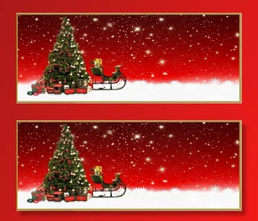 圣诞节雪花风景装饰背景墙