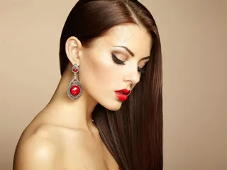 气质美女系列闭着眼睛的女孩素材