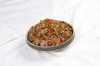 24酸豆角炒鸡珍1-石磨房